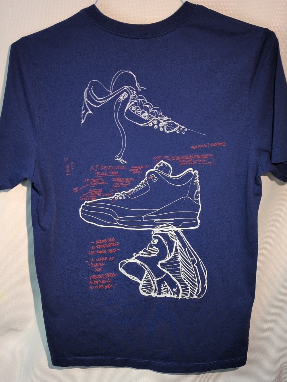 Jordan Brand Rare Air Graphic Tee - Royal Blue AJ3 Sketch Shirt (IB7526-485) M